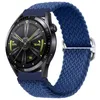 Flätat solo loop tyg nylonband för Apple Watch Band 44mm 40mm 38mm 42mm Silikon Elastic Armband Iwatch Series 6 SE 5 4 Samsung 20mm 22mm