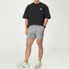 Herr shorts bomullssportning som kör grå bodybuilding sweatpants fitness korta byxor koreansk jogger gymträning