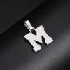 Pendentif Colliers A Z Lettres 925 Collier En Argent Glacé Or Couleur Charme Hip Hop Fine Jewelry 230807