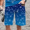 Pantaloncini da uomo Oversize Inverno Fiocco di neve Modello Estate Streetwear Moda Costume da bagno Uomo Divertente Spiaggia Abbigliamento da uomo Quick Dry Loose