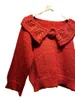 Women's Sweaters Women Wool Metal Wire Blend Rose Floral Lapel Sleeve Sweater