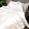 Bedding sets WASART Luxury satin rayon bedding set nordic white duvet cover single double queen king size quilt 150180 comforter 230807