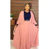 Muslim Long Skirt Womens Clothing Large Size Fake Two Piece Chiffon Dress