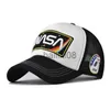 Ball Caps Nieuwe 3D boutique NASA geborduurde baseball cap zomer kleur bijpassende netto cap voor mannen en vrouwen outdoor casual cap J230807