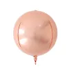 Moda 20 pçs Rosa Ouro Prata 4D Grande Esfera Redonda em Forma de Balões Foil Chá de Bebê Decorações de Festa de Aniversário Bola de Ar