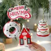 Arbre de Noël Candy Cane Ornements Pendentif Boule Suspendue Joyeux Noël Signe Guirlande Accessoires Navidad Nouvel An Décorations Pour La Maison L230620