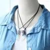 Pendant Necklaces Andralyn Artistic Retro Spirit Ethnic Style Opal Stone Hexagon Prism Wolf Tooth Necklace Men's And Women's Same Jewelry