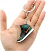 Shoe Parts Accessories Creative 3D Mini Basketball Shoes Stereoscopic Model Keychains Sneakers Enthusiast Souvenirs Keyring Car Back Dhzya