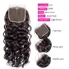 Lace Wigs Frontale Alleen 13x4 Water Wave Sluiting Echt Haar Braziliaanse Diepe HD Transparante Voorkant 230807