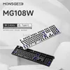 Keko Monsgeek Mg108W Keyboard Kit 108 Key Hot-SWAP Mechanical Gaming Keyboard Kit Wired USB Type-C + Wireless 2.4GHz HKD230808