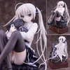 Action Toy Figures 11cm Kasugano Sora Anime in Solitude Bild 2Styles Sexig veckad kjol som håller Rabbit Sited Model Toys Children PVC Gift Doll 230807