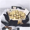 غلاف هدية 50pcs صافية شوكولاتة مربع الكمأة بطانة زهرة الحلوى Bouquet Ball حامل الحالة