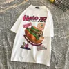 Men's TShirts American Dog Fashion Brand Retro niche Cartoon Fun Versatile Loose fitting Short SleeveTshirt for Men and Women Couples y2k 230807