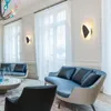 Luminária de parede Pós-moderna Luz de luxo Vidro Sala de estar Quarto Bbedside Fixture Designer Criativo Fundo Corredor Escada Casa