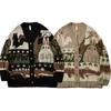 Pulls pour hommes BOLUBAO Vintage Cardigan Pull surdimensionné Hommes Pull Hip Hop Streetwear Lâche Tricots Harajuku Dessin Animé Pull Tricoté Mâle J230808