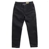 Pantalons pour hommes excellents pantalons de travail pour hommes entraînement match haut taille moyenne couleur pure