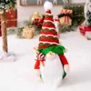 Nowy dzwonek Elf Doll Ornament Santa Claus Doll bez twarzy lalki męskie i damskie ozdoby świąteczne dekoracje L230620