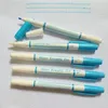 Painting Pens JHG Double Side Blue Water Erasable Pen With Eraser Soluble Marker For Fabric Paint Textile Invisible Ink 230807