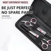 Set di forbici professionali per tagliare i capelli 2 pezzi di pettini per parrucchieri 2 pezzi di forbici per tagliare i capelli 2 pezzi di fermagli per capelli per uso domestico in salone