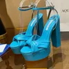 Aquazzura Sandal Sinner 고원 140mm 골드 금속 감정 플랫폼 하이힐 샌들 청키 블록 발목 스트랩 드레스 신발 디자이너 신발