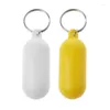 Nyckelringar Användbar flottör Key Ring Plastic Floating Keychain Foam Ellipse Marine Holder Gift for Workers