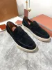 Ultime Marche Mocassins Hommes D'été Tricoté Charmes Marche LP Mocassins Designer Chaussures Mocassins En Daim Baskets Mocassins Loropiana Sports De Plein Air Baskets Loro