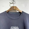 メンズTシャツ2023SS RRR123ビンテージウォッシュレターロゴプリント特大Tシャツストリートウェアコットントップティーウーマン服