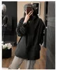 Damen Trenchcoats Frauen Y2k Solide Strickjacke Windjacke Jacken Frühling Herbst Lässige Sport Kapuzenmantel Streetwear Übergroße Lose