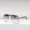 Lunettes de soleil pour hommes et femmes Designers Style Anti-Ultraviolet Retro Eyewear Oval Frame Lunettes Random Box