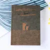 Partihandel Small Blank Kraft Paper Notebook Notepad Sketchbook Diary Journal Paint Drawing Pattern Slumpmässigt brevpapper LL