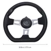 Steering Wheel Covers 270mm Modification PU Replacement For Dune Buggy Go-kart (Black)