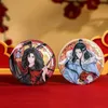 Arquivos de cartão de visita Grão-mestre do cultivo demoníaco Mo Dao Zu Shi Suportes de acrílico Lan Wangji Wei Wuxian Marcador de livros Ornamentos de areia movediça 230808