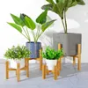 Planters Pots Pot tanaman kayu tahan lama Pot bunga berdiri pemegang Bonsai rumah taman dalam ruangan tampilan tanaman berdiri