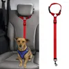 Hundehalsbänder Universal Praktischer Haustier-Sicherheitsgurt für Hunde Verstellbarer Autogeschirr-Leine-Reise-Clip-Gurt Leine Katzen-Sicherheitsgurt