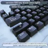 AULA professional Spanish backlit mechanical keyboard keycaps Compatible With MX Switches To Replace DIY Universal Scene Keycaps HKD230808