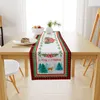 Tapis de table chemin de noël joyeux décoration pour la maison nappe couverture noël ornement Navidad Noel cadeaux année fête 2023