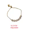 Bracelets porte-bonheur Bracelet de tennis réglable romantique pour femme Cristal AAA Zircon cubique Pierre naturelle Fleur Couple Cadeau de Noël 230807