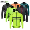 Cykelskjortor toppar Wosawe Ultralight Men's Cycling Windbreaker Reflective Jacket Windproof Bike Jacket Water Resistant MTB Road Bicycle Long Jersey 230807