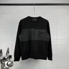 Erkekler Kadın Tasarımcı Sweatshirt Hoodie Panel Naylon Metal Üçgen Kırmızı Etiket Setleri Beyaz Stree Sweater Pamuk Gri Siyah S-XL