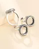 Cluster Ringe S925 STERLING SILBER MÄNNER Frauen Semi Mount Basen Rohlinge Basis Blank Pad Ring Einstellung Schmuck Erkenntnisse DIY A5982