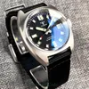 Orologi da polso Tandorio 20ATM Diver Orologio automatico da uomo NH35 PT5000 36mm 200m Luminoso quadrante nero blu verde Rivestimento AR Vetro zaffiro