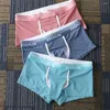 السراويل الداخلية Longjiang Men Boxers Thin U محدب مثير فيل مريح الأنف ملابس داخلية لغرفة نوم ROPA Interior Sexi Para Hombre Soft