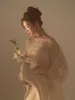Vestidos de maternidad elegante Sexy vestido de maternidad de tul vestido de embarazo Baby Shower para sesión de fotos vestidos largos de boda HKD230808