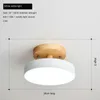 Plafoniere Lampada nordica Led Creativo Moderno Minimalista Corridoio Casa Camera da letto Soggiorno Corridoio in legno massello Lampada da soffitto per bambini