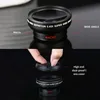 Universal Professional 2 IN 1 Clip 37 mm Handy-Kameraobjektive 0,45 x 49 UV Weitwinkel-Makro-HD-Fisheye-Objektiv-Set für iPhone Android mit Einzelhandelsverpackung