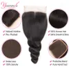 Synthetic Younsolo Human Hair Loose Wave Bundles With Closure Brazilian 3 4 Lace wave 230807