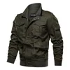 Vestes pour hommes Printemps et automne veste militaire mâle coton lavage à l'eau col pilote coton veste grande taille plus velours hiver jeunesse 230807