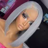 Pink Bob Short Cut Wigs Blonde Straight Lace Front Human Hair Wigs 180D Transparent Lace Pre Plucked Bob Lace Wigs Synthetic Hair