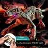 Animaux électriques/RC mis à niveau rechargeable télécommande dinosaure jouets enfants jurassique dinosaure Simulation Velociraptor jouet avec lumière LED et rugissant 230808