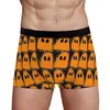 Unterhose Orange Ghostly Vibes The Mysterious Strange Baumwollhöschen Herrenunterwäsche Bequeme Shorts Boxershorts